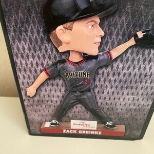 New in box Black and Red Bobblehead Zack Greinke Bobblehead - Az Diamondbacks